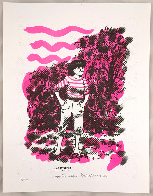 "Lee Krasner" risograph print